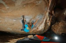 Bouldering in Hueco Tanks on 01/29/2020 with Blue Lizard Climbing and Yoga

Filename: SRM_20200129_1641410.jpg
Aperture: f/8.0
Shutter Speed: 1/250
Body: Canon EOS-1D Mark II
Lens: Canon EF 16-35mm f/2.8 L