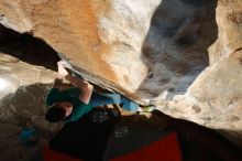 Bouldering in Hueco Tanks on 01/29/2020 with Blue Lizard Climbing and Yoga

Filename: SRM_20200129_1701060.jpg
Aperture: f/8.0
Shutter Speed: 1/250
Body: Canon EOS-1D Mark II
Lens: Canon EF 16-35mm f/2.8 L