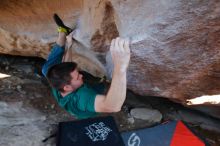 Bouldering in Hueco Tanks on 01/29/2020 with Blue Lizard Climbing and Yoga

Filename: SRM_20200129_1719070.jpg
Aperture: f/3.5
Shutter Speed: 1/400
Body: Canon EOS-1D Mark II
Lens: Canon EF 16-35mm f/2.8 L