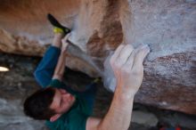 Bouldering in Hueco Tanks on 01/29/2020 with Blue Lizard Climbing and Yoga

Filename: SRM_20200129_1723122.jpg
Aperture: f/3.2
Shutter Speed: 1/400
Body: Canon EOS-1D Mark II
Lens: Canon EF 16-35mm f/2.8 L