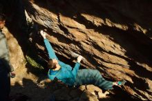 Bouldering in Hueco Tanks on 01/29/2020 with Blue Lizard Climbing and Yoga

Filename: SRM_20200129_1758270.jpg
Aperture: f/8.0
Shutter Speed: 1/400
Body: Canon EOS-1D Mark II
Lens: Canon EF 50mm f/1.8 II