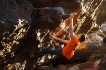 Bouldering in Hueco Tanks on 01/29/2020 with Blue Lizard Climbing and Yoga

Filename: SRM_20200129_1806430.jpg
Aperture: f/3.5
Shutter Speed: 1/500
Body: Canon EOS-1D Mark II
Lens: Canon EF 50mm f/1.8 II