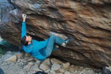 Bouldering in Hueco Tanks on 01/29/2020 with Blue Lizard Climbing and Yoga

Filename: SRM_20200129_1814190.jpg
Aperture: f/2.8
Shutter Speed: 1/250
Body: Canon EOS-1D Mark II
Lens: Canon EF 50mm f/1.8 II