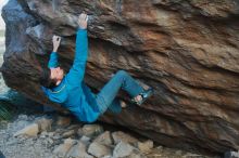 Bouldering in Hueco Tanks on 01/29/2020 with Blue Lizard Climbing and Yoga

Filename: SRM_20200129_1814200.jpg
Aperture: f/2.8
Shutter Speed: 1/250
Body: Canon EOS-1D Mark II
Lens: Canon EF 50mm f/1.8 II