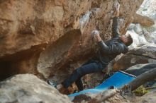 Bouldering in Hueco Tanks on 01/29/2020 with Blue Lizard Climbing and Yoga

Filename: SRM_20200129_1817560.jpg
Aperture: f/2.8
Shutter Speed: 1/250
Body: Canon EOS-1D Mark II
Lens: Canon EF 50mm f/1.8 II