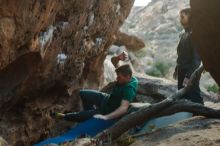 Bouldering in Hueco Tanks on 01/29/2020 with Blue Lizard Climbing and Yoga

Filename: SRM_20200129_1819362.jpg
Aperture: f/3.5
Shutter Speed: 1/250
Body: Canon EOS-1D Mark II
Lens: Canon EF 50mm f/1.8 II