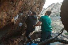 Bouldering in Hueco Tanks on 01/29/2020 with Blue Lizard Climbing and Yoga

Filename: SRM_20200129_1820470.jpg
Aperture: f/3.2
Shutter Speed: 1/250
Body: Canon EOS-1D Mark II
Lens: Canon EF 50mm f/1.8 II