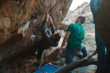 Bouldering in Hueco Tanks on 01/29/2020 with Blue Lizard Climbing and Yoga

Filename: SRM_20200129_1821260.jpg
Aperture: f/2.8
Shutter Speed: 1/250
Body: Canon EOS-1D Mark II
Lens: Canon EF 50mm f/1.8 II