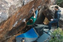 Bouldering in Hueco Tanks on 01/29/2020 with Blue Lizard Climbing and Yoga

Filename: SRM_20200129_1822570.jpg
Aperture: f/3.2
Shutter Speed: 1/200
Body: Canon EOS-1D Mark II
Lens: Canon EF 50mm f/1.8 II