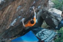 Bouldering in Hueco Tanks on 01/29/2020 with Blue Lizard Climbing and Yoga

Filename: SRM_20200129_1829500.jpg
Aperture: f/2.8
Shutter Speed: 1/250
Body: Canon EOS-1D Mark II
Lens: Canon EF 50mm f/1.8 II