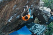 Bouldering in Hueco Tanks on 01/29/2020 with Blue Lizard Climbing and Yoga

Filename: SRM_20200129_1829520.jpg
Aperture: f/2.8
Shutter Speed: 1/250
Body: Canon EOS-1D Mark II
Lens: Canon EF 50mm f/1.8 II