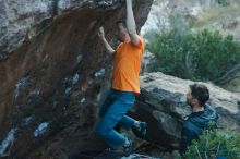 Bouldering in Hueco Tanks on 01/29/2020 with Blue Lizard Climbing and Yoga

Filename: SRM_20200129_1830030.jpg
Aperture: f/3.5
Shutter Speed: 1/250
Body: Canon EOS-1D Mark II
Lens: Canon EF 50mm f/1.8 II