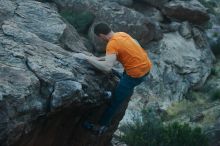 Bouldering in Hueco Tanks on 01/29/2020 with Blue Lizard Climbing and Yoga

Filename: SRM_20200129_1830300.jpg
Aperture: f/5.6
Shutter Speed: 1/250
Body: Canon EOS-1D Mark II
Lens: Canon EF 50mm f/1.8 II