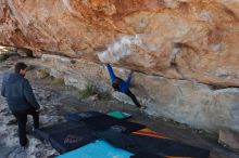 Bouldering in Hueco Tanks on 02/01/2020 with Blue Lizard Climbing and Yoga

Filename: SRM_20200201_1043440.jpg
Aperture: f/5.0
Shutter Speed: 1/250
Body: Canon EOS-1D Mark II
Lens: Canon EF 16-35mm f/2.8 L