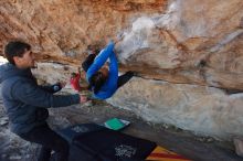 Bouldering in Hueco Tanks on 02/01/2020 with Blue Lizard Climbing and Yoga

Filename: SRM_20200201_1045290.jpg
Aperture: f/5.0
Shutter Speed: 1/250
Body: Canon EOS-1D Mark II
Lens: Canon EF 16-35mm f/2.8 L