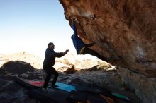 Bouldering in Hueco Tanks on 02/01/2020 with Blue Lizard Climbing and Yoga

Filename: SRM_20200201_1050381.jpg
Aperture: f/8.0
Shutter Speed: 1/250
Body: Canon EOS-1D Mark II
Lens: Canon EF 16-35mm f/2.8 L