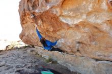 Bouldering in Hueco Tanks on 02/01/2020 with Blue Lizard Climbing and Yoga

Filename: SRM_20200201_1102120.jpg
Aperture: f/5.0
Shutter Speed: 1/250
Body: Canon EOS-1D Mark II
Lens: Canon EF 16-35mm f/2.8 L