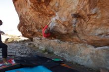 Bouldering in Hueco Tanks on 02/01/2020 with Blue Lizard Climbing and Yoga

Filename: SRM_20200201_1103060.jpg
Aperture: f/6.3
Shutter Speed: 1/250
Body: Canon EOS-1D Mark II
Lens: Canon EF 16-35mm f/2.8 L