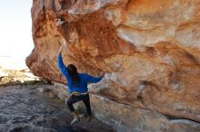 Bouldering in Hueco Tanks on 02/01/2020 with Blue Lizard Climbing and Yoga

Filename: SRM_20200201_1105210.jpg
Aperture: f/6.3
Shutter Speed: 1/250
Body: Canon EOS-1D Mark II
Lens: Canon EF 16-35mm f/2.8 L