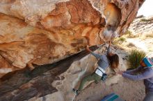 Bouldering in Hueco Tanks on 02/01/2020 with Blue Lizard Climbing and Yoga

Filename: SRM_20200201_1109240.jpg
Aperture: f/5.6
Shutter Speed: 1/250
Body: Canon EOS-1D Mark II
Lens: Canon EF 16-35mm f/2.8 L