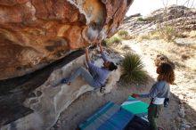 Bouldering in Hueco Tanks on 02/01/2020 with Blue Lizard Climbing and Yoga

Filename: SRM_20200201_1116210.jpg
Aperture: f/6.3
Shutter Speed: 1/250
Body: Canon EOS-1D Mark II
Lens: Canon EF 16-35mm f/2.8 L