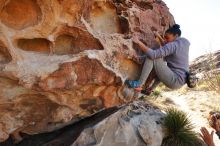 Bouldering in Hueco Tanks on 02/01/2020 with Blue Lizard Climbing and Yoga

Filename: SRM_20200201_1117000.jpg
Aperture: f/6.3
Shutter Speed: 1/250
Body: Canon EOS-1D Mark II
Lens: Canon EF 16-35mm f/2.8 L