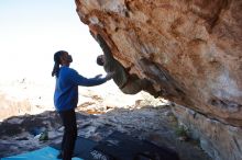 Bouldering in Hueco Tanks on 02/01/2020 with Blue Lizard Climbing and Yoga

Filename: SRM_20200201_1121390.jpg
Aperture: f/5.6
Shutter Speed: 1/250
Body: Canon EOS-1D Mark II
Lens: Canon EF 16-35mm f/2.8 L