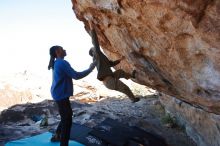 Bouldering in Hueco Tanks on 02/01/2020 with Blue Lizard Climbing and Yoga

Filename: SRM_20200201_1121391.jpg
Aperture: f/5.6
Shutter Speed: 1/250
Body: Canon EOS-1D Mark II
Lens: Canon EF 16-35mm f/2.8 L