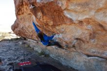 Bouldering in Hueco Tanks on 02/01/2020 with Blue Lizard Climbing and Yoga

Filename: SRM_20200201_1125110.jpg
Aperture: f/7.1
Shutter Speed: 1/250
Body: Canon EOS-1D Mark II
Lens: Canon EF 16-35mm f/2.8 L