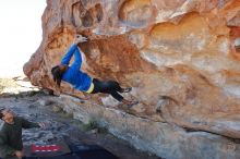 Bouldering in Hueco Tanks on 02/01/2020 with Blue Lizard Climbing and Yoga

Filename: SRM_20200201_1125250.jpg
Aperture: f/7.1
Shutter Speed: 1/250
Body: Canon EOS-1D Mark II
Lens: Canon EF 16-35mm f/2.8 L