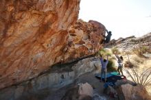 Bouldering in Hueco Tanks on 02/01/2020 with Blue Lizard Climbing and Yoga

Filename: SRM_20200201_1127030.jpg
Aperture: f/13.0
Shutter Speed: 1/250
Body: Canon EOS-1D Mark II
Lens: Canon EF 16-35mm f/2.8 L