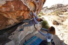 Bouldering in Hueco Tanks on 02/01/2020 with Blue Lizard Climbing and Yoga

Filename: SRM_20200201_1129510.jpg
Aperture: f/6.3
Shutter Speed: 1/250
Body: Canon EOS-1D Mark II
Lens: Canon EF 16-35mm f/2.8 L