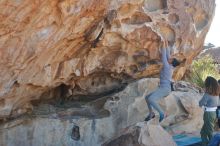 Bouldering in Hueco Tanks on 02/01/2020 with Blue Lizard Climbing and Yoga

Filename: SRM_20200201_1132230.jpg
Aperture: f/5.0
Shutter Speed: 1/250
Body: Canon EOS-1D Mark II
Lens: Canon EF 50mm f/1.8 II