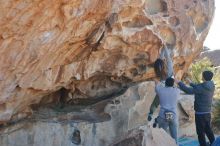 Bouldering in Hueco Tanks on 02/01/2020 with Blue Lizard Climbing and Yoga

Filename: SRM_20200201_1133290.jpg
Aperture: f/3.5
Shutter Speed: 1/320
Body: Canon EOS-1D Mark II
Lens: Canon EF 50mm f/1.8 II