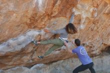 Bouldering in Hueco Tanks on 02/01/2020 with Blue Lizard Climbing and Yoga

Filename: SRM_20200201_1134530.jpg
Aperture: f/4.0
Shutter Speed: 1/250
Body: Canon EOS-1D Mark II
Lens: Canon EF 50mm f/1.8 II