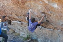 Bouldering in Hueco Tanks on 02/01/2020 with Blue Lizard Climbing and Yoga

Filename: SRM_20200201_1135440.jpg
Aperture: f/3.5
Shutter Speed: 1/250
Body: Canon EOS-1D Mark II
Lens: Canon EF 50mm f/1.8 II