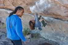 Bouldering in Hueco Tanks on 02/01/2020 with Blue Lizard Climbing and Yoga

Filename: SRM_20200201_1137210.jpg
Aperture: f/3.2
Shutter Speed: 1/250
Body: Canon EOS-1D Mark II
Lens: Canon EF 50mm f/1.8 II