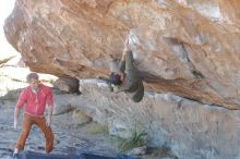 Bouldering in Hueco Tanks on 02/01/2020 with Blue Lizard Climbing and Yoga

Filename: SRM_20200201_1143150.jpg
Aperture: f/3.2
Shutter Speed: 1/250
Body: Canon EOS-1D Mark II
Lens: Canon EF 50mm f/1.8 II