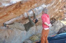 Bouldering in Hueco Tanks on 02/01/2020 with Blue Lizard Climbing and Yoga

Filename: SRM_20200201_1157010.jpg
Aperture: f/2.5
Shutter Speed: 1/400
Body: Canon EOS-1D Mark II
Lens: Canon EF 50mm f/1.8 II