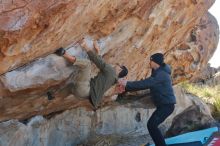 Bouldering in Hueco Tanks on 02/01/2020 with Blue Lizard Climbing and Yoga

Filename: SRM_20200201_1157330.jpg
Aperture: f/4.5
Shutter Speed: 1/250
Body: Canon EOS-1D Mark II
Lens: Canon EF 50mm f/1.8 II