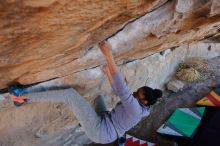 Bouldering in Hueco Tanks on 02/01/2020 with Blue Lizard Climbing and Yoga

Filename: SRM_20200201_1204530.jpg
Aperture: f/3.5
Shutter Speed: 1/320
Body: Canon EOS-1D Mark II
Lens: Canon EF 16-35mm f/2.8 L