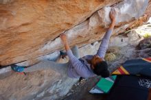 Bouldering in Hueco Tanks on 02/01/2020 with Blue Lizard Climbing and Yoga

Filename: SRM_20200201_1205010.jpg
Aperture: f/4.0
Shutter Speed: 1/320
Body: Canon EOS-1D Mark II
Lens: Canon EF 16-35mm f/2.8 L