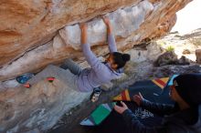 Bouldering in Hueco Tanks on 02/01/2020 with Blue Lizard Climbing and Yoga

Filename: SRM_20200201_1205080.jpg
Aperture: f/4.5
Shutter Speed: 1/320
Body: Canon EOS-1D Mark II
Lens: Canon EF 16-35mm f/2.8 L