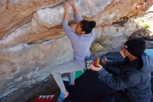 Bouldering in Hueco Tanks on 02/01/2020 with Blue Lizard Climbing and Yoga

Filename: SRM_20200201_1205120.jpg
Aperture: f/4.5
Shutter Speed: 1/250
Body: Canon EOS-1D Mark II
Lens: Canon EF 16-35mm f/2.8 L