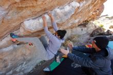 Bouldering in Hueco Tanks on 02/01/2020 with Blue Lizard Climbing and Yoga

Filename: SRM_20200201_1205180.jpg
Aperture: f/4.5
Shutter Speed: 1/250
Body: Canon EOS-1D Mark II
Lens: Canon EF 16-35mm f/2.8 L