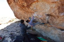 Bouldering in Hueco Tanks on 02/01/2020 with Blue Lizard Climbing and Yoga

Filename: SRM_20200201_1210070.jpg
Aperture: f/5.6
Shutter Speed: 1/250
Body: Canon EOS-1D Mark II
Lens: Canon EF 16-35mm f/2.8 L