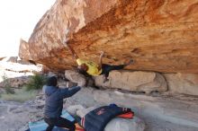 Bouldering in Hueco Tanks on 02/01/2020 with Blue Lizard Climbing and Yoga

Filename: SRM_20200201_1223470.jpg
Aperture: f/5.6
Shutter Speed: 1/250
Body: Canon EOS-1D Mark II
Lens: Canon EF 16-35mm f/2.8 L