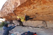 Bouldering in Hueco Tanks on 02/01/2020 with Blue Lizard Climbing and Yoga

Filename: SRM_20200201_1225110.jpg
Aperture: f/5.0
Shutter Speed: 1/250
Body: Canon EOS-1D Mark II
Lens: Canon EF 16-35mm f/2.8 L