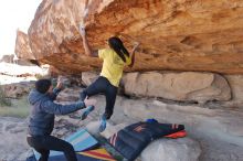 Bouldering in Hueco Tanks on 02/01/2020 with Blue Lizard Climbing and Yoga

Filename: SRM_20200201_1225120.jpg
Aperture: f/5.6
Shutter Speed: 1/250
Body: Canon EOS-1D Mark II
Lens: Canon EF 16-35mm f/2.8 L