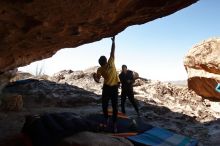 Bouldering in Hueco Tanks on 02/01/2020 with Blue Lizard Climbing and Yoga

Filename: SRM_20200201_1229230.jpg
Aperture: f/9.0
Shutter Speed: 1/250
Body: Canon EOS-1D Mark II
Lens: Canon EF 16-35mm f/2.8 L